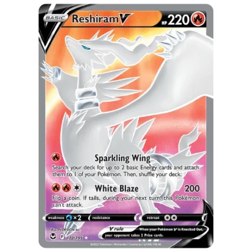 Reshiram V (Full Art) - Silver Tempest